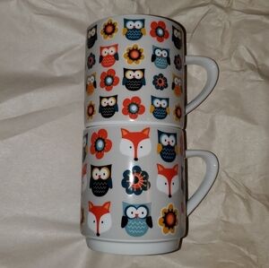 Woodland friends set of mugs